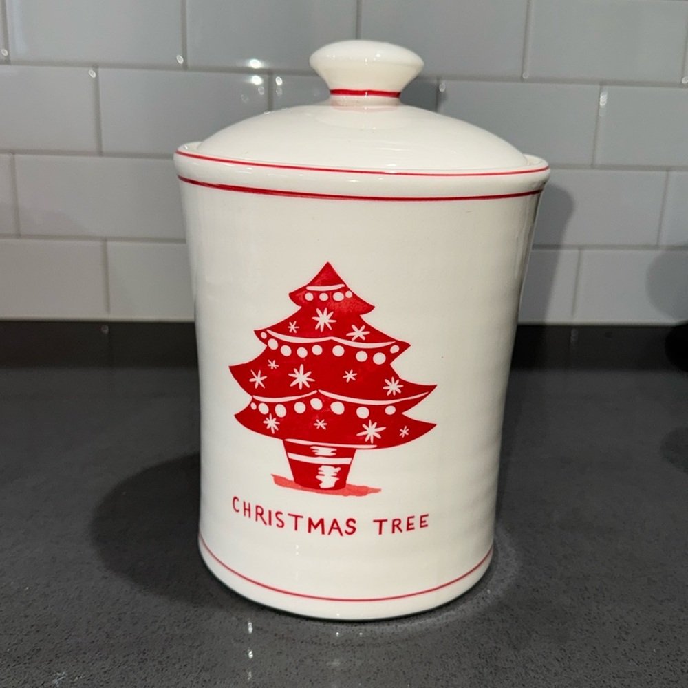 Anthropologie Molly Hatch Christmas Tree cookie jar
